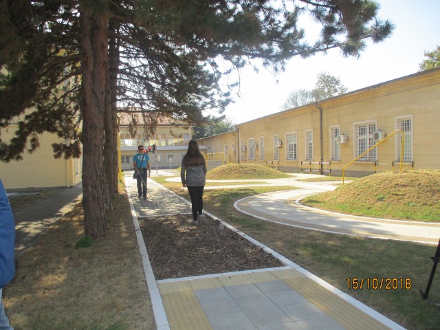 Kretanje slepih poligonom u školi Veljko Ramadanović